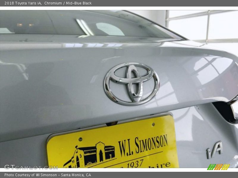 Chromium / Mid-Blue Black 2018 Toyota Yaris iA