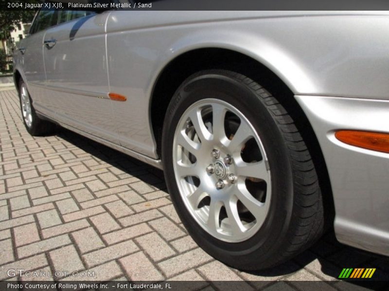 Platinum Silver Metallic / Sand 2004 Jaguar XJ XJ8