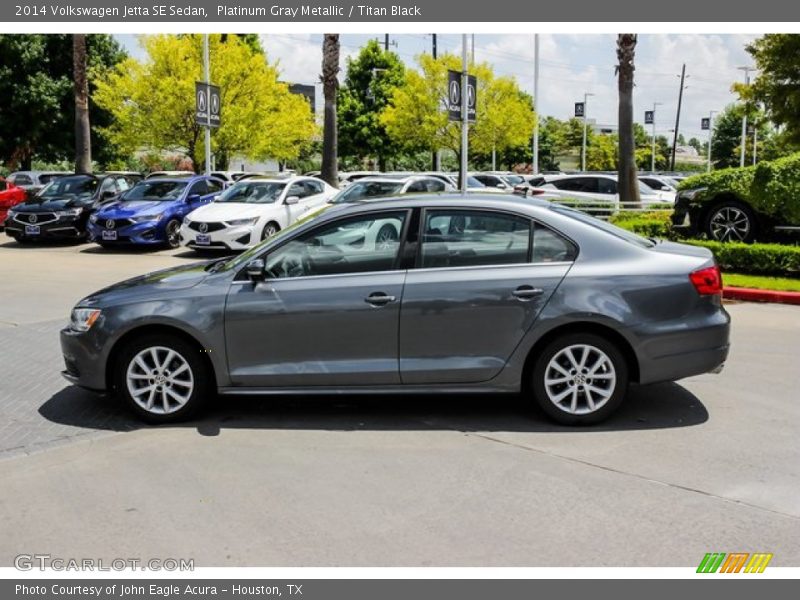 Platinum Gray Metallic / Titan Black 2014 Volkswagen Jetta SE Sedan