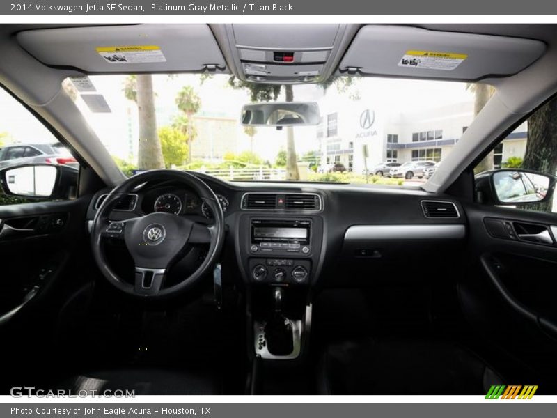 Platinum Gray Metallic / Titan Black 2014 Volkswagen Jetta SE Sedan