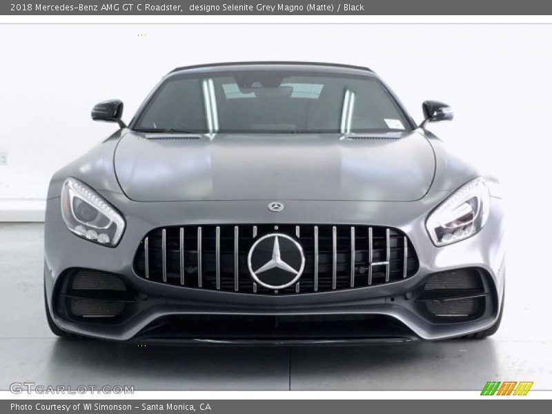 designo Selenite Grey Magno (Matte) / Black 2018 Mercedes-Benz AMG GT C Roadster