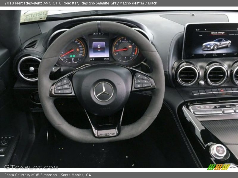designo Selenite Grey Magno (Matte) / Black 2018 Mercedes-Benz AMG GT C Roadster