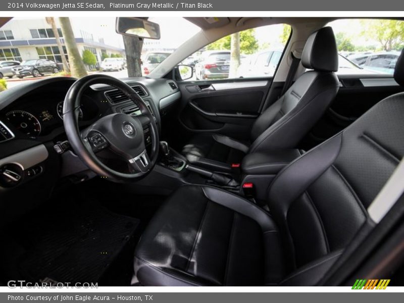 Platinum Gray Metallic / Titan Black 2014 Volkswagen Jetta SE Sedan