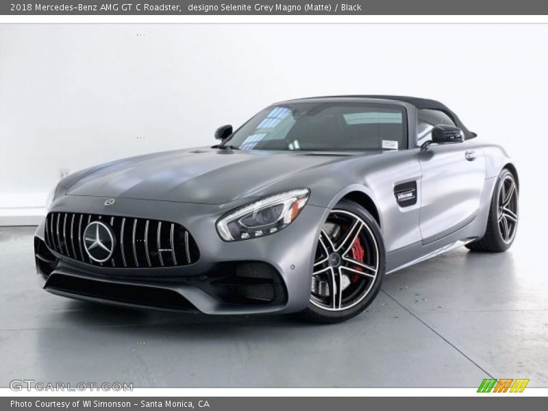 designo Selenite Grey Magno (Matte) / Black 2018 Mercedes-Benz AMG GT C Roadster