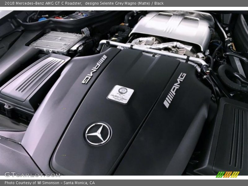 designo Selenite Grey Magno (Matte) / Black 2018 Mercedes-Benz AMG GT C Roadster