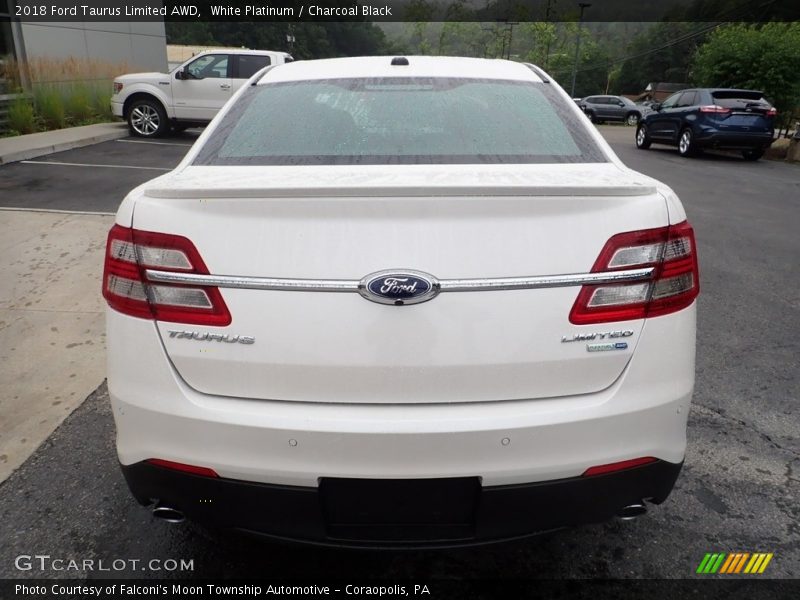 White Platinum / Charcoal Black 2018 Ford Taurus Limited AWD