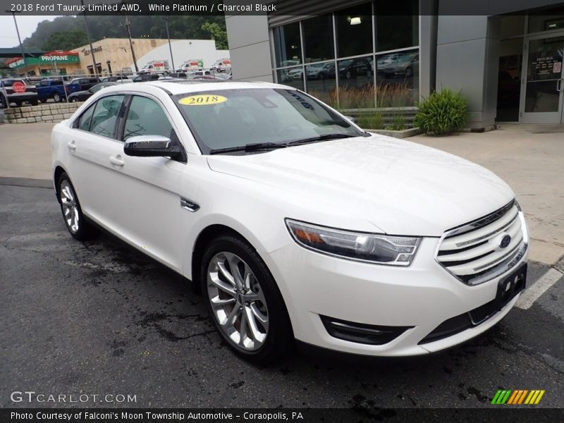  2018 Taurus Limited AWD White Platinum