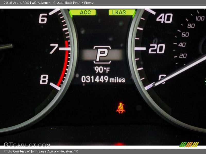 Crystal Black Pearl / Ebony 2018 Acura RDX FWD Advance