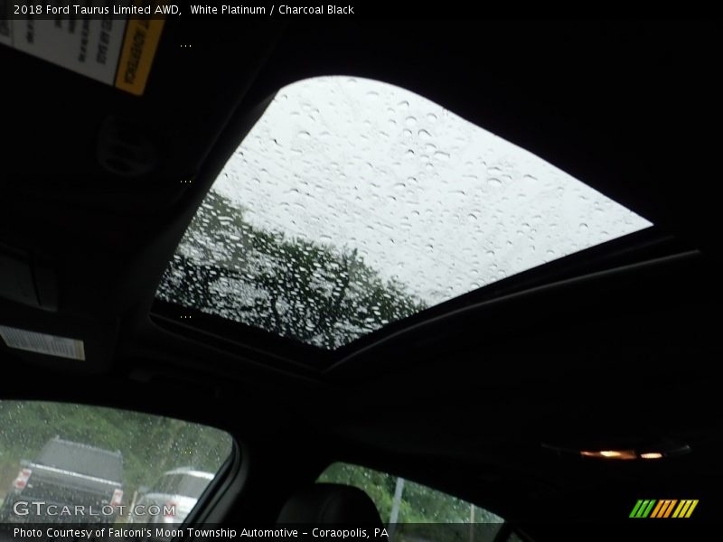 White Platinum / Charcoal Black 2018 Ford Taurus Limited AWD