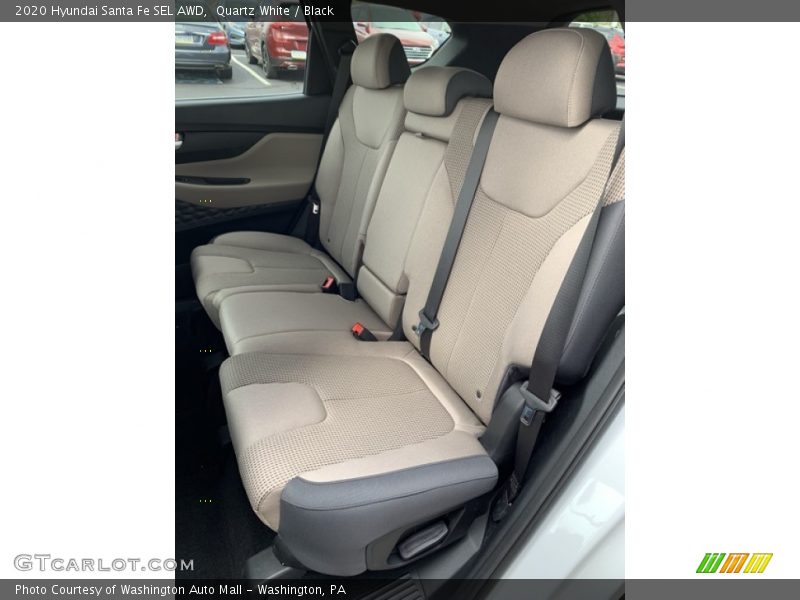 Quartz White / Black 2020 Hyundai Santa Fe SEL AWD