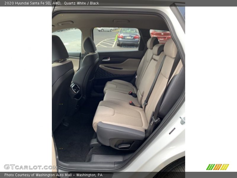Quartz White / Black 2020 Hyundai Santa Fe SEL AWD