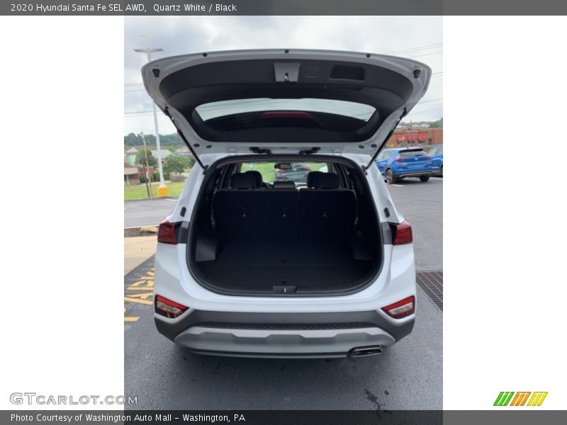 Quartz White / Black 2020 Hyundai Santa Fe SEL AWD