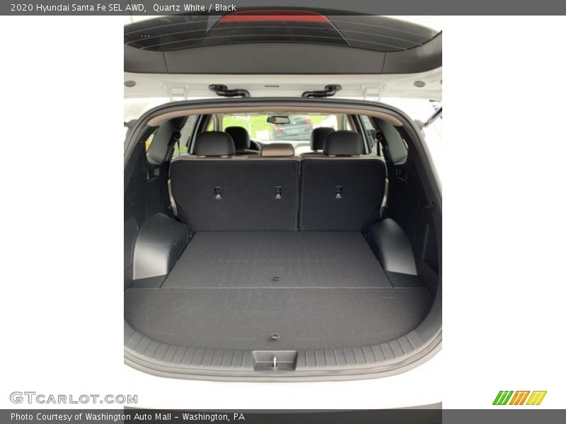 Quartz White / Black 2020 Hyundai Santa Fe SEL AWD