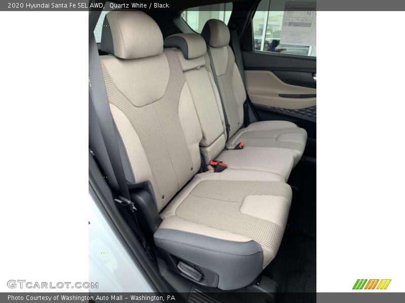 Quartz White / Black 2020 Hyundai Santa Fe SEL AWD