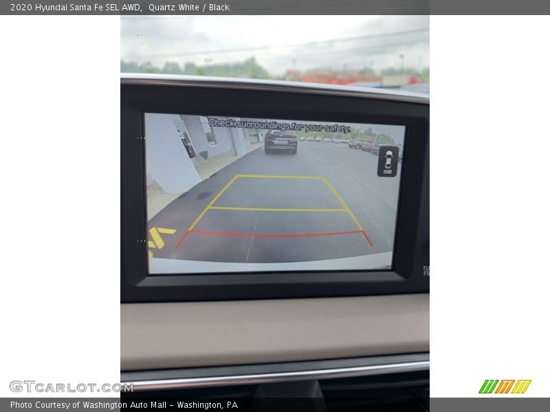 Quartz White / Black 2020 Hyundai Santa Fe SEL AWD