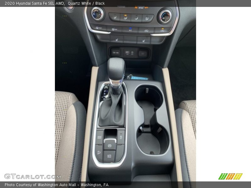 Quartz White / Black 2020 Hyundai Santa Fe SEL AWD