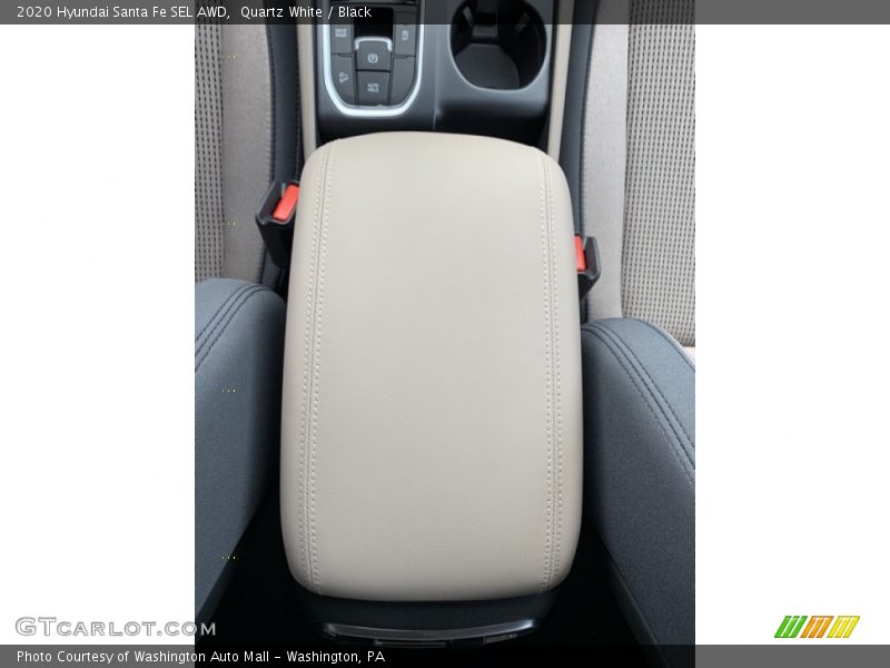 Quartz White / Black 2020 Hyundai Santa Fe SEL AWD