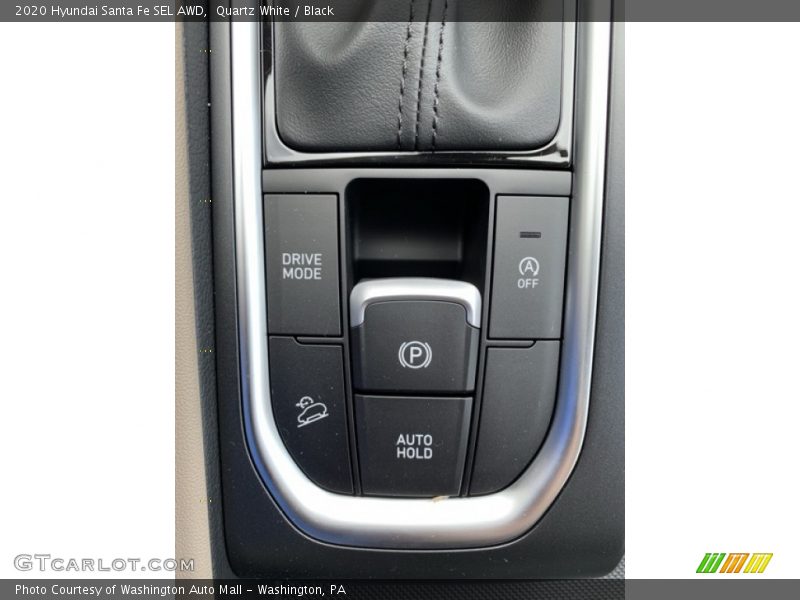 Quartz White / Black 2020 Hyundai Santa Fe SEL AWD