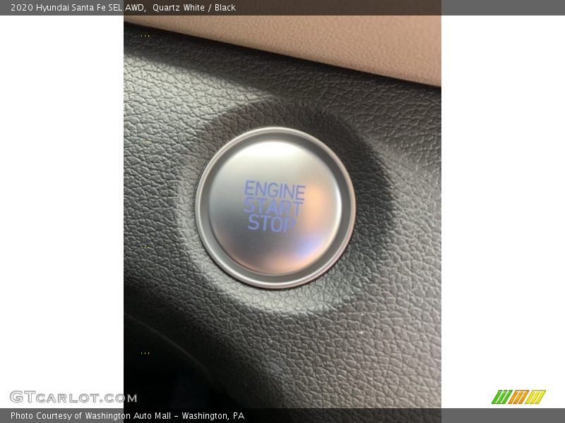 Quartz White / Black 2020 Hyundai Santa Fe SEL AWD
