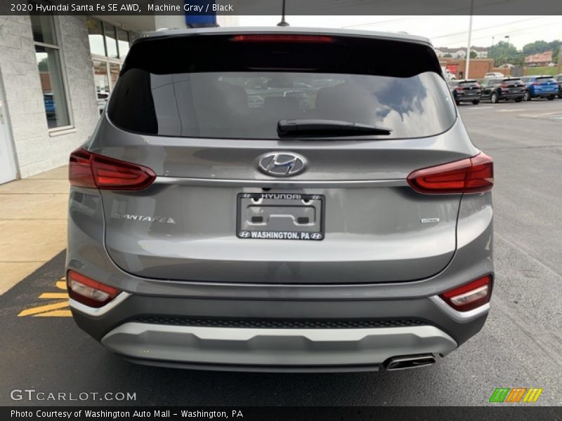 Machine Gray / Black 2020 Hyundai Santa Fe SE AWD