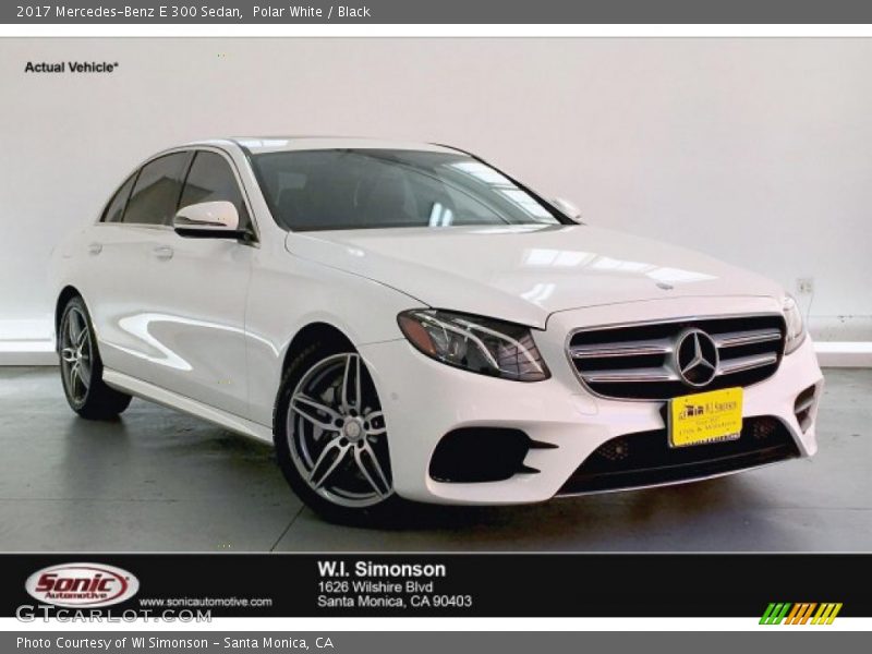Polar White / Black 2017 Mercedes-Benz E 300 Sedan