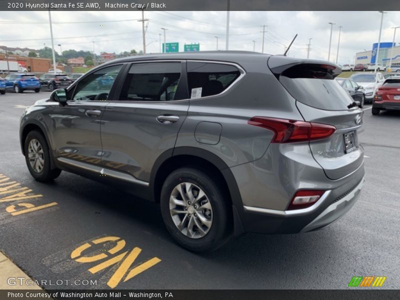 Machine Gray / Black 2020 Hyundai Santa Fe SE AWD