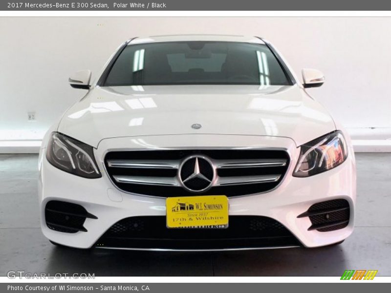 Polar White / Black 2017 Mercedes-Benz E 300 Sedan
