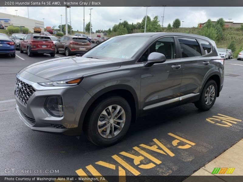 Machine Gray / Black 2020 Hyundai Santa Fe SE AWD