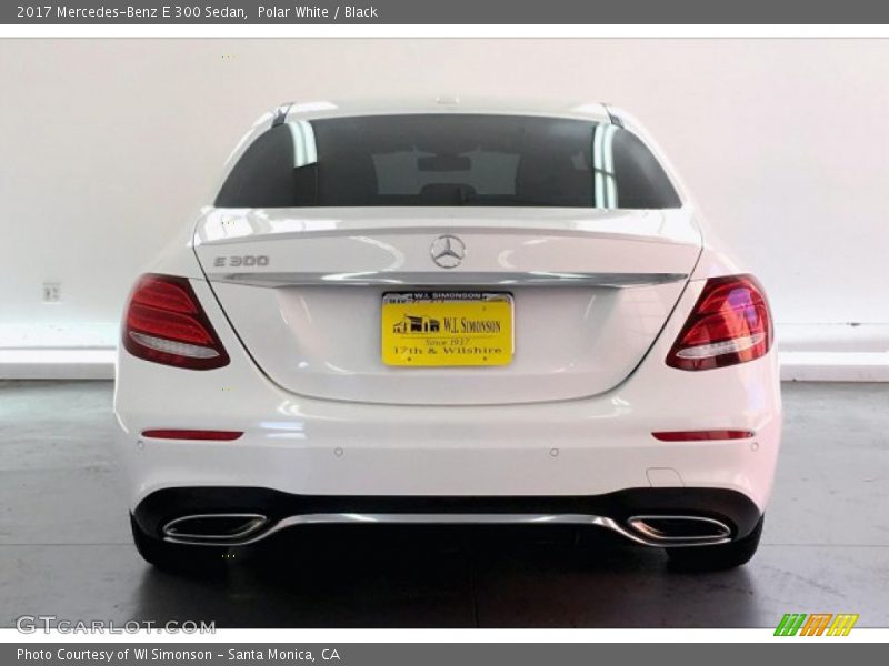 Polar White / Black 2017 Mercedes-Benz E 300 Sedan