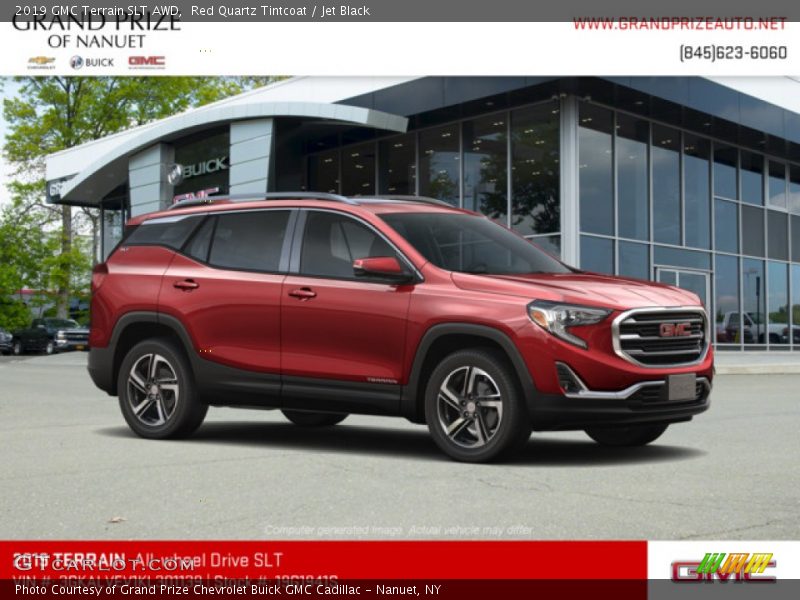Red Quartz Tintcoat / Jet Black 2019 GMC Terrain SLT AWD