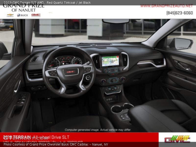 Red Quartz Tintcoat / Jet Black 2019 GMC Terrain SLT AWD