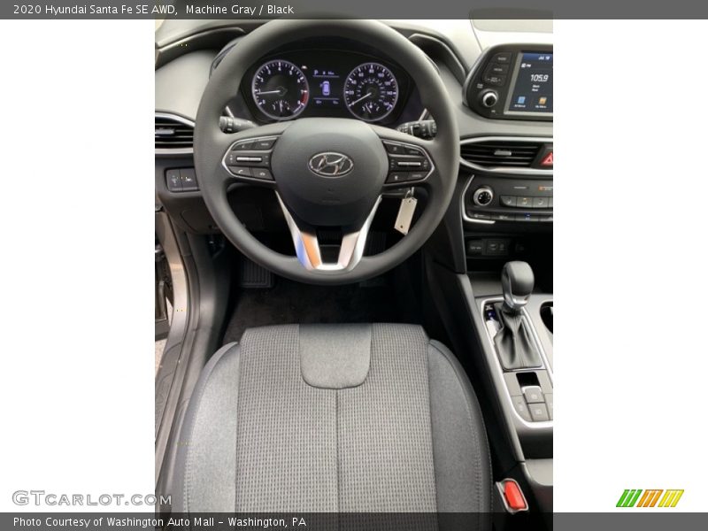 Machine Gray / Black 2020 Hyundai Santa Fe SE AWD