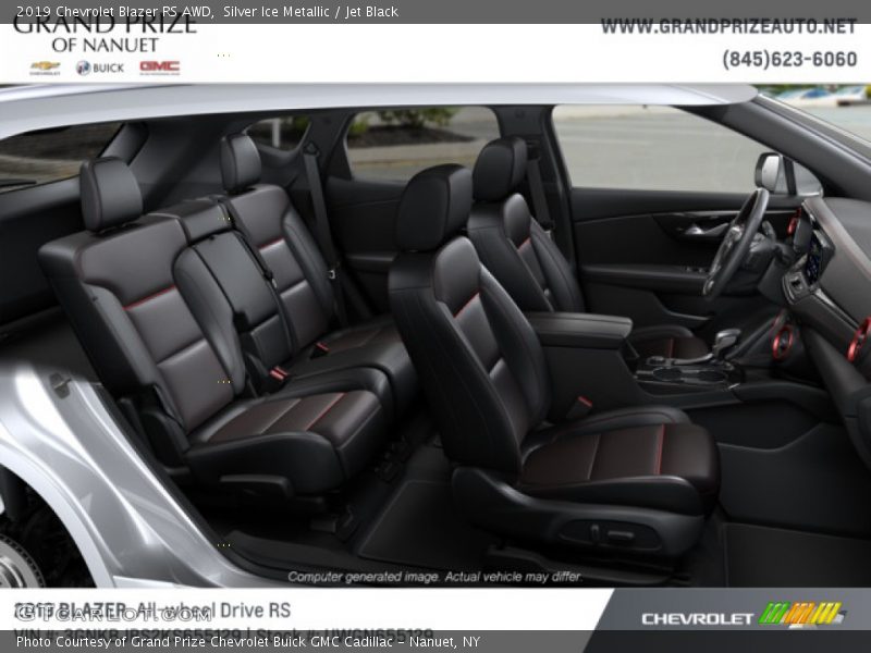 Silver Ice Metallic / Jet Black 2019 Chevrolet Blazer RS AWD