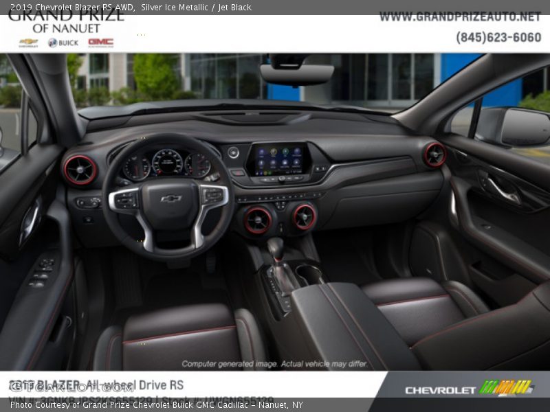 Silver Ice Metallic / Jet Black 2019 Chevrolet Blazer RS AWD