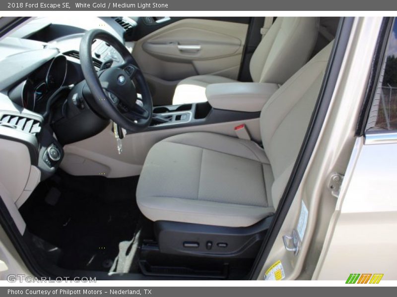 White Gold / Medium Light Stone 2018 Ford Escape SE