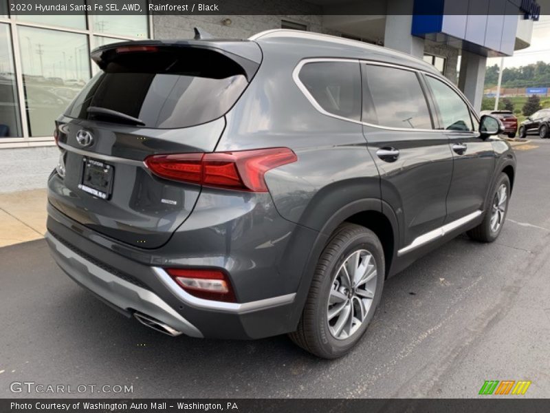 Rainforest / Black 2020 Hyundai Santa Fe SEL AWD