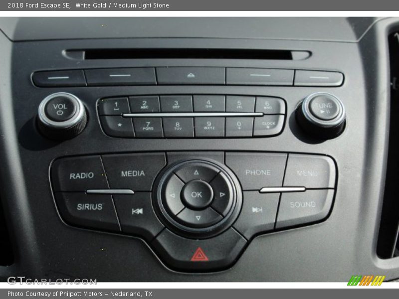 White Gold / Medium Light Stone 2018 Ford Escape SE