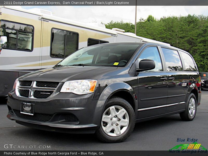 Dark Charcoal Pearl / Black/Light Graystone 2011 Dodge Grand Caravan Express