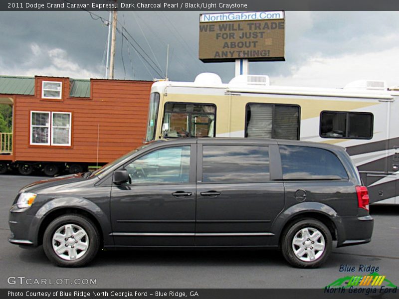 Dark Charcoal Pearl / Black/Light Graystone 2011 Dodge Grand Caravan Express