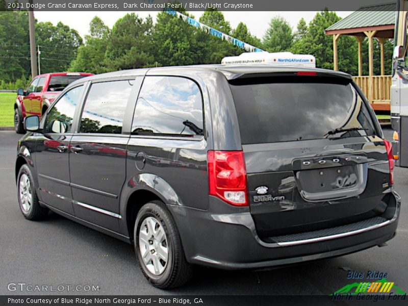 Dark Charcoal Pearl / Black/Light Graystone 2011 Dodge Grand Caravan Express