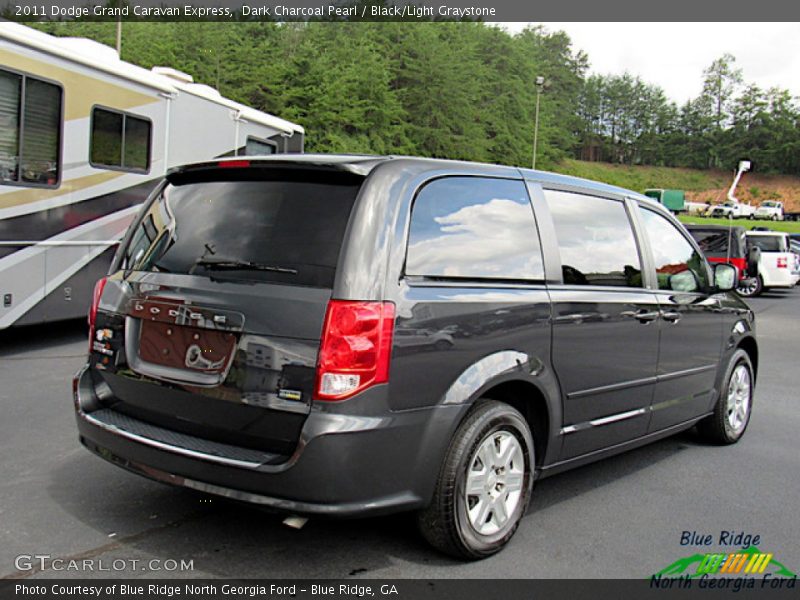 Dark Charcoal Pearl / Black/Light Graystone 2011 Dodge Grand Caravan Express
