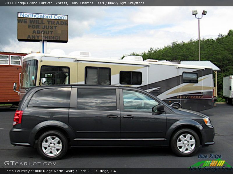 Dark Charcoal Pearl / Black/Light Graystone 2011 Dodge Grand Caravan Express