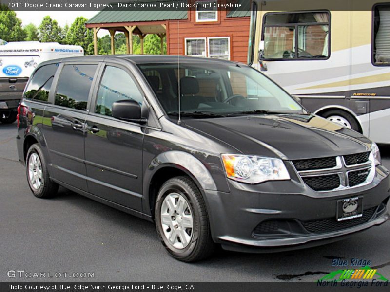Dark Charcoal Pearl / Black/Light Graystone 2011 Dodge Grand Caravan Express