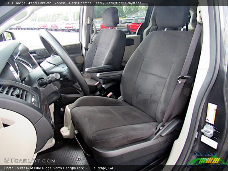 Dark Charcoal Pearl / Black/Light Graystone 2011 Dodge Grand Caravan Express