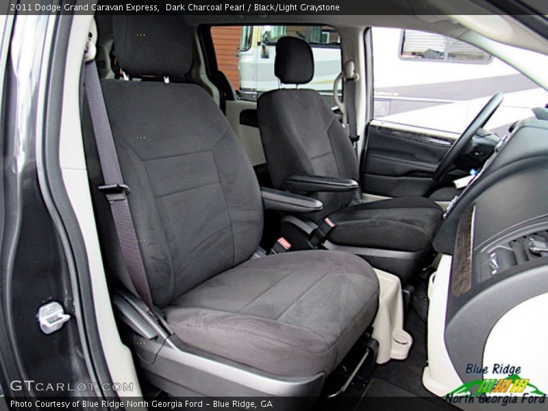 Dark Charcoal Pearl / Black/Light Graystone 2011 Dodge Grand Caravan Express