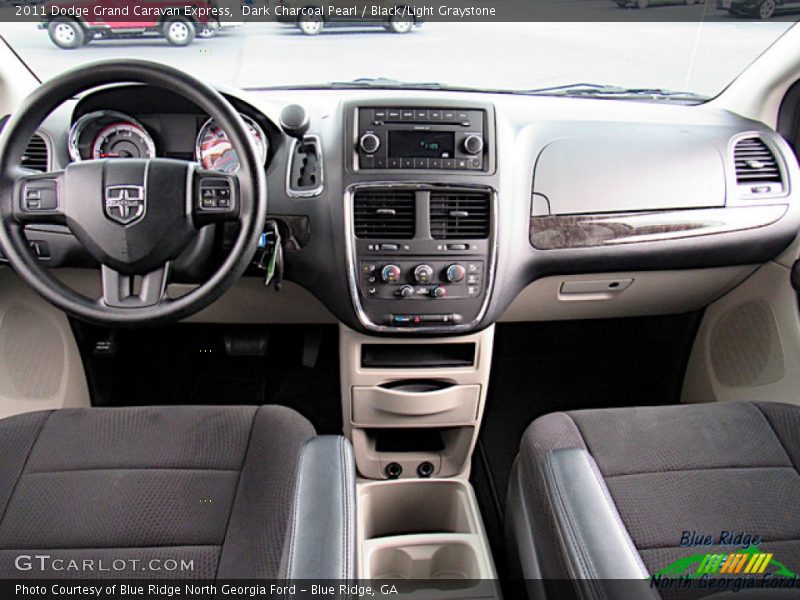 Dark Charcoal Pearl / Black/Light Graystone 2011 Dodge Grand Caravan Express