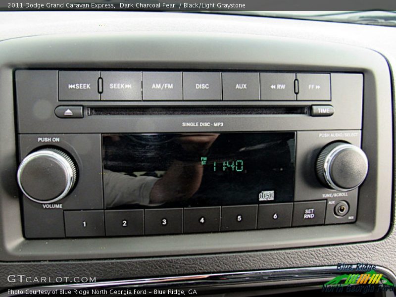 Dark Charcoal Pearl / Black/Light Graystone 2011 Dodge Grand Caravan Express