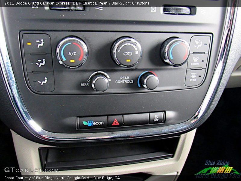 Dark Charcoal Pearl / Black/Light Graystone 2011 Dodge Grand Caravan Express