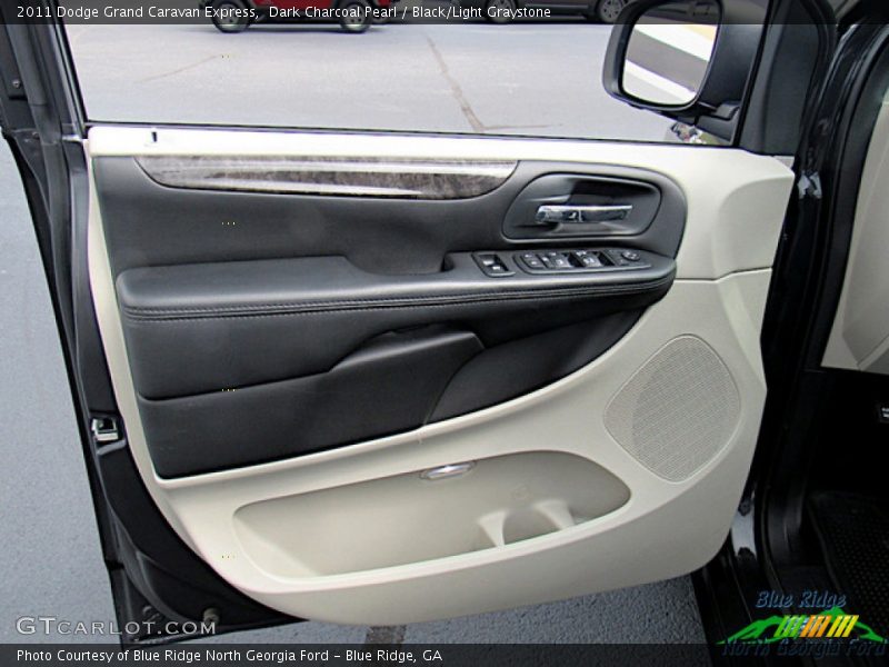 Dark Charcoal Pearl / Black/Light Graystone 2011 Dodge Grand Caravan Express