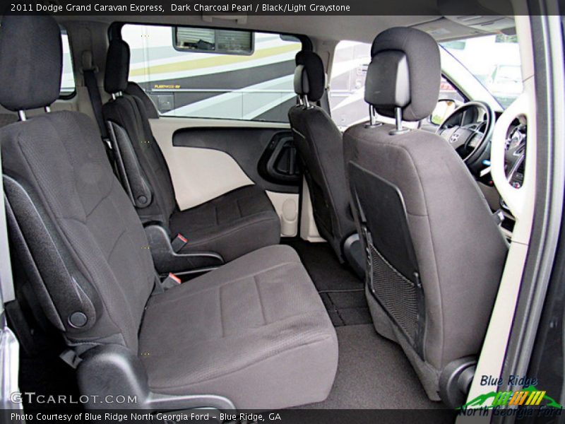 Dark Charcoal Pearl / Black/Light Graystone 2011 Dodge Grand Caravan Express